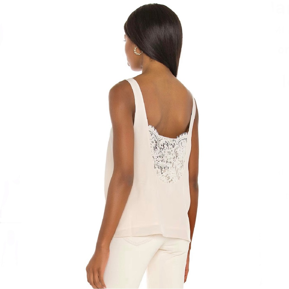 NEW CAMI NYC REVOLVE BEIGE SILK TOP - Picture 5 of 7